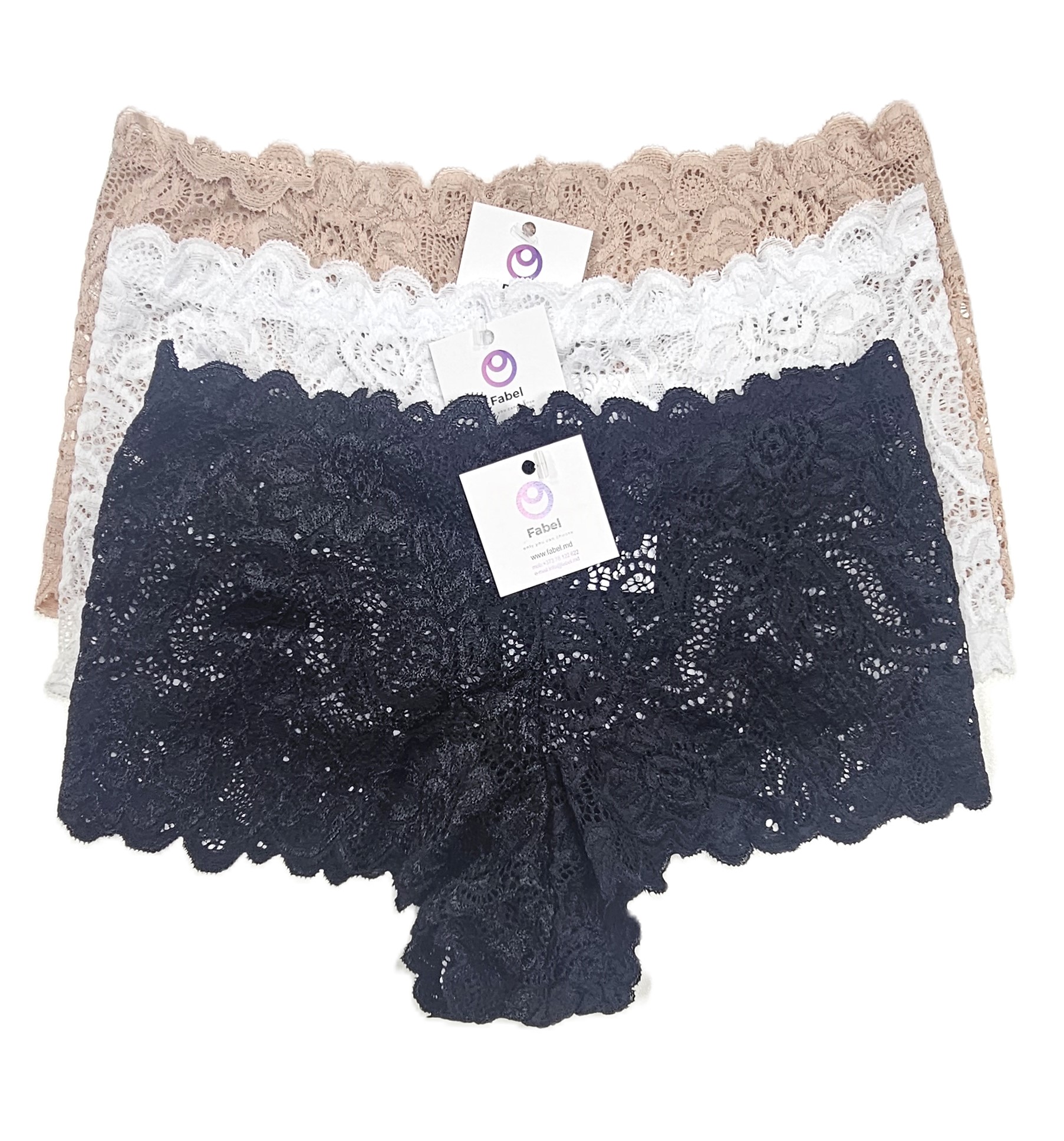 Șorț cu talie înaltă din dantelă . - imagine 3