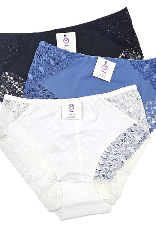 Chiloți Dyana din microfibră cu dantelă.