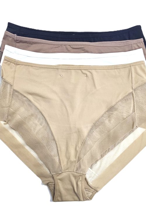 Chiloți cu efect de Tanga fără cusătură din microfibră cu dantelă