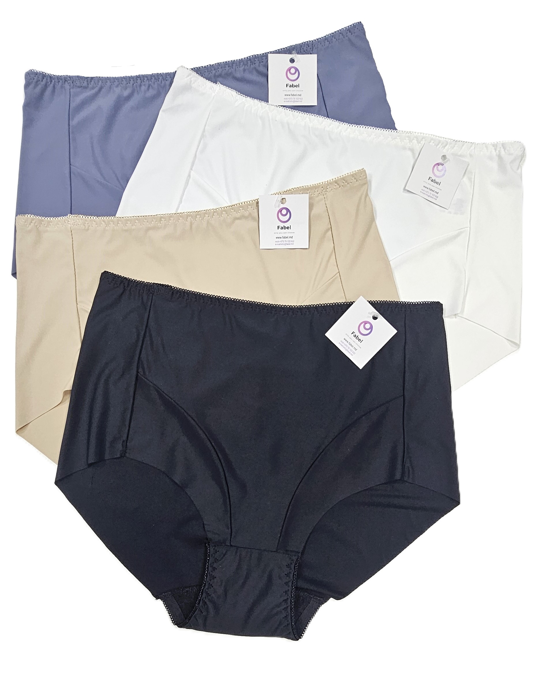 Chiloți confortabili din microfibră cu talie înaltă.