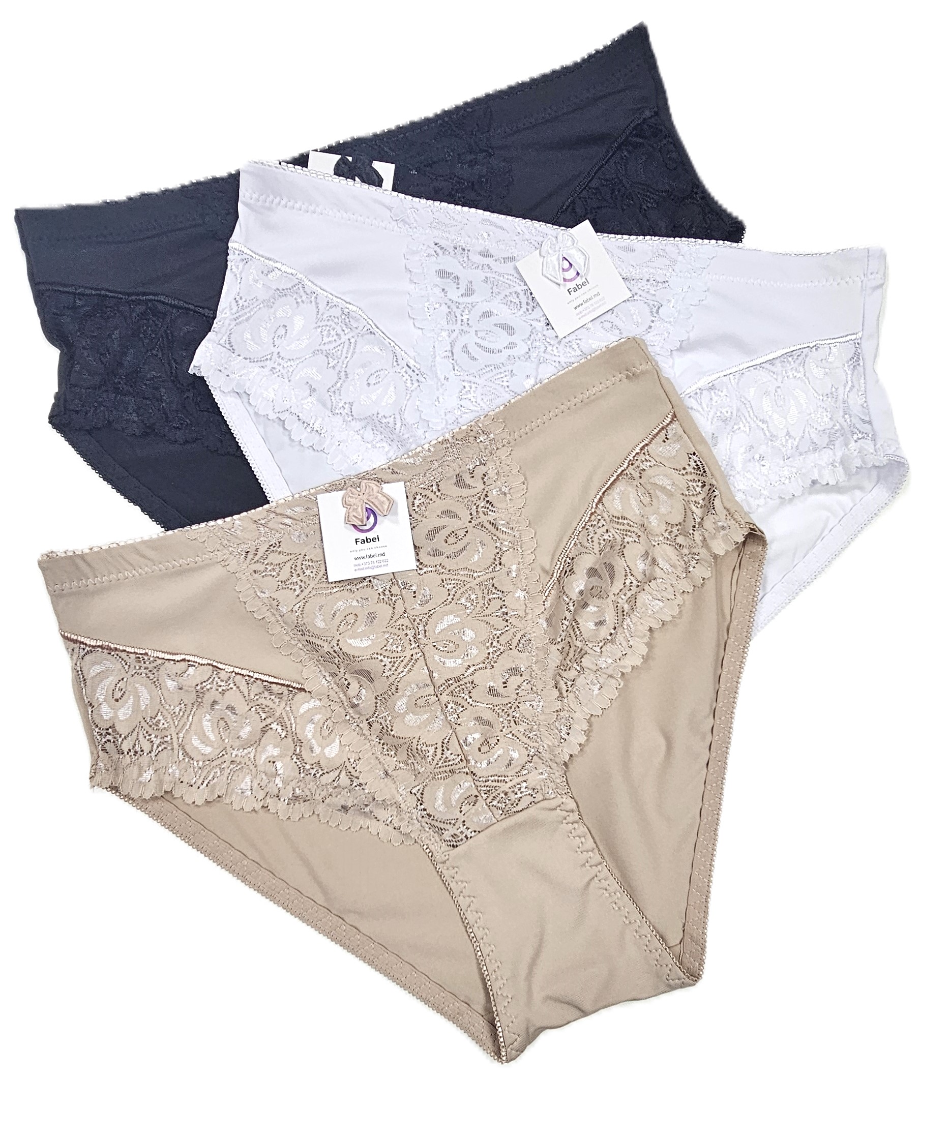 Chiloț clasic cu talie înaltă. - imagine 2