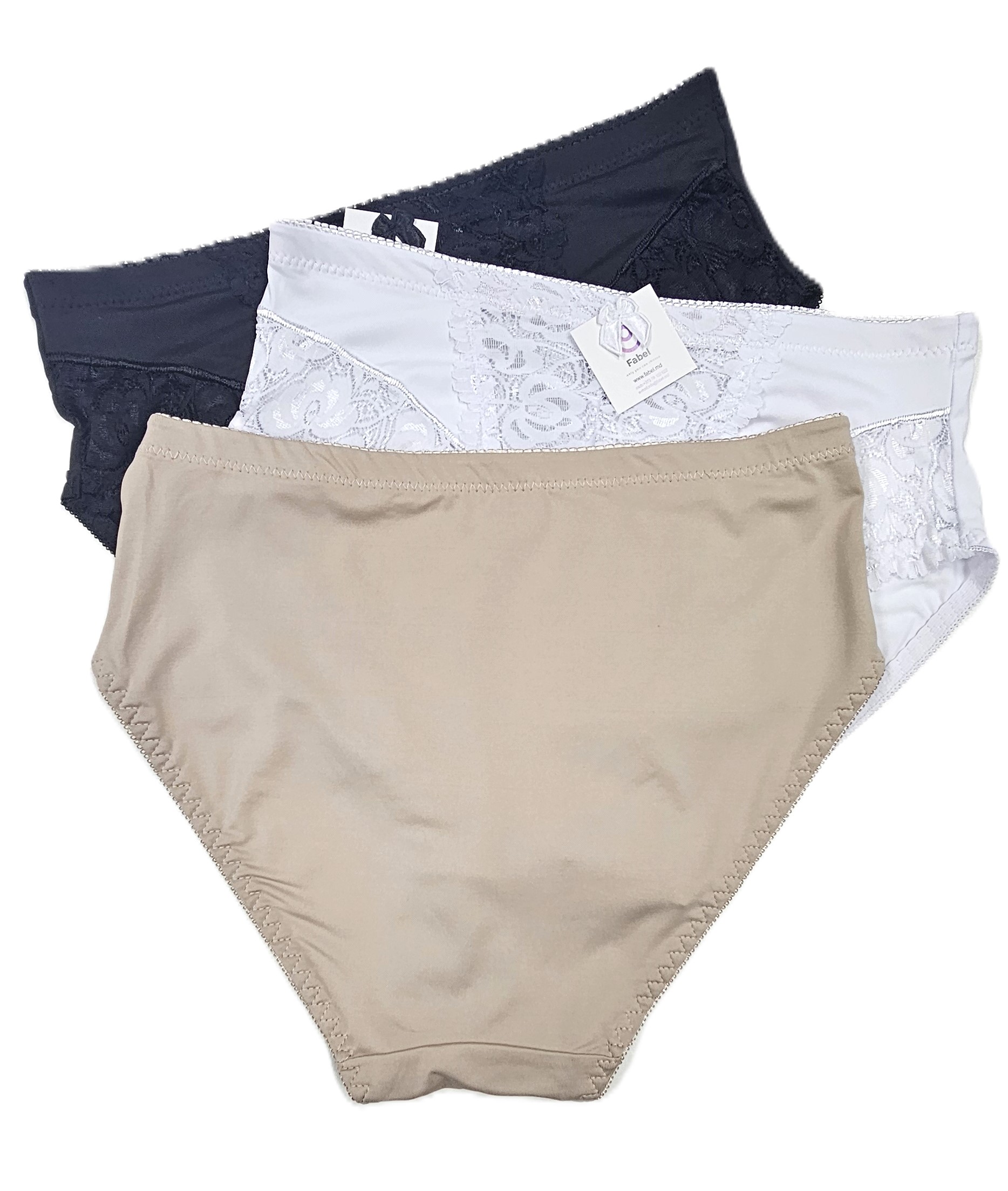 Chiloț clasic cu talie înaltă. - imagine 3