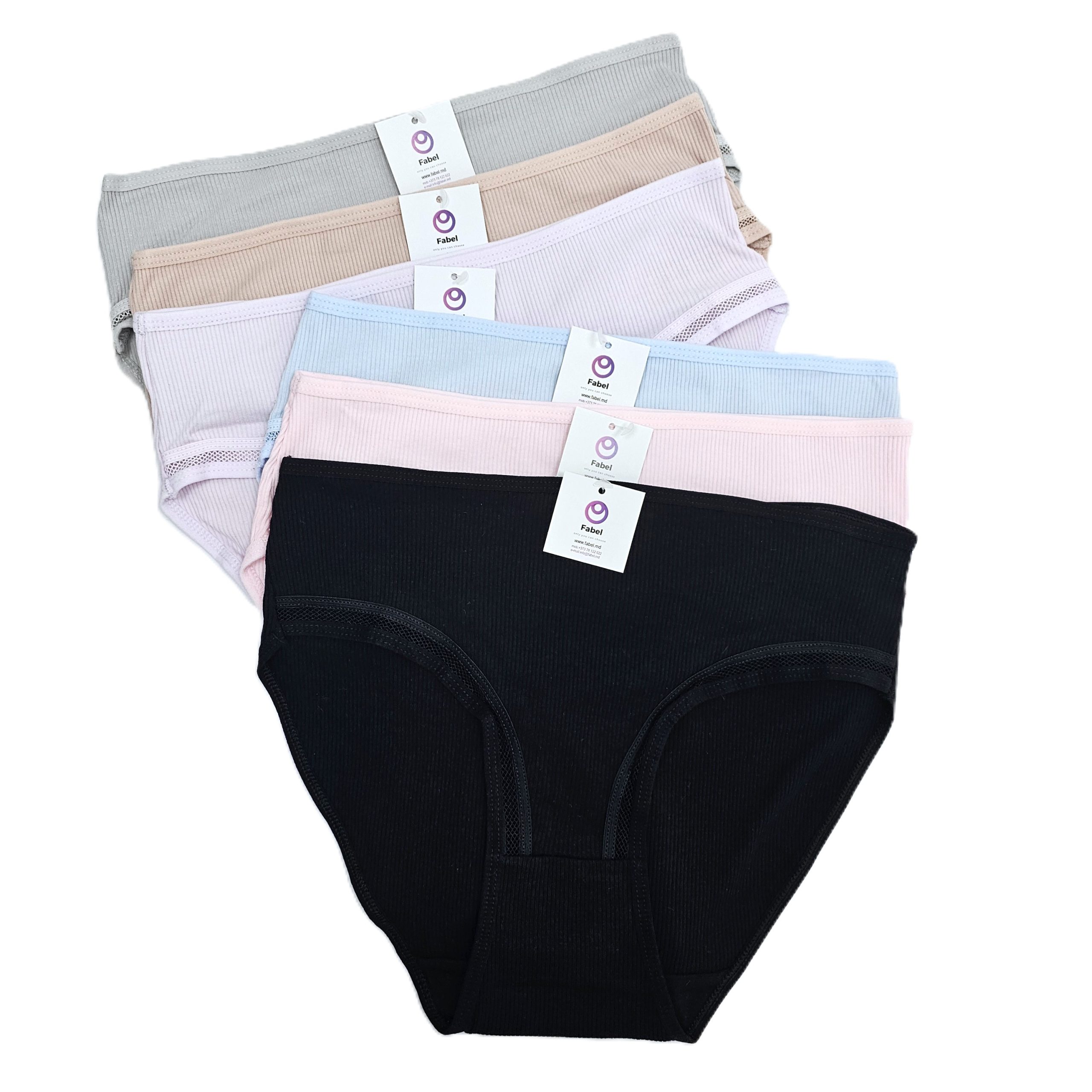 Chiloți din bumbac cu talie înaltă