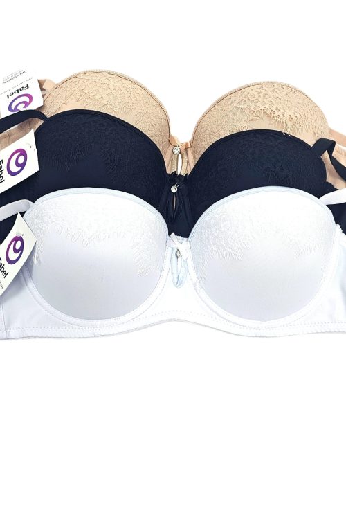 Sutien Balconette cu autoadeziv sub piept și spate, cu sârmă.