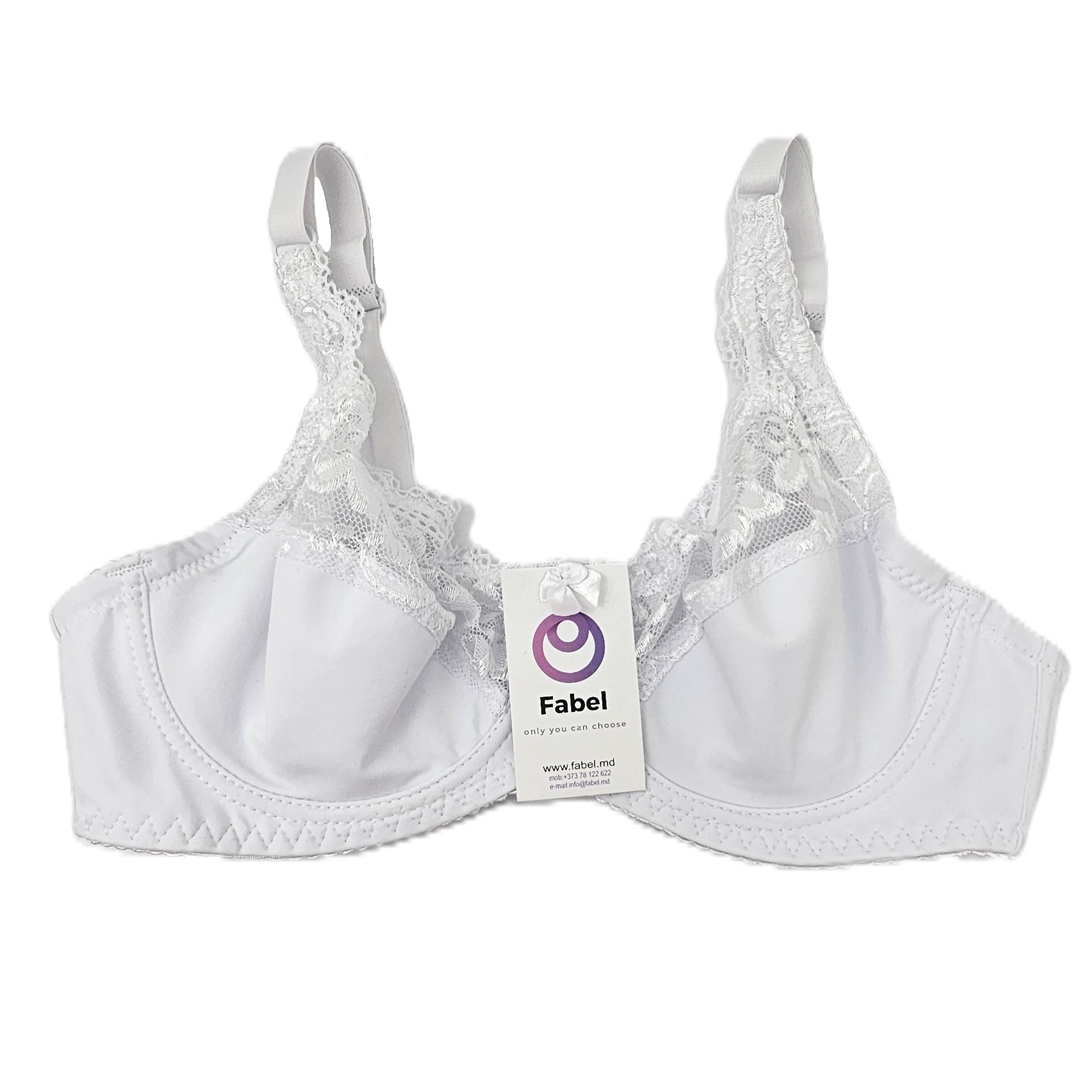 Sutien din microfibră cu dantelă, cu sârmă. - imagine 4