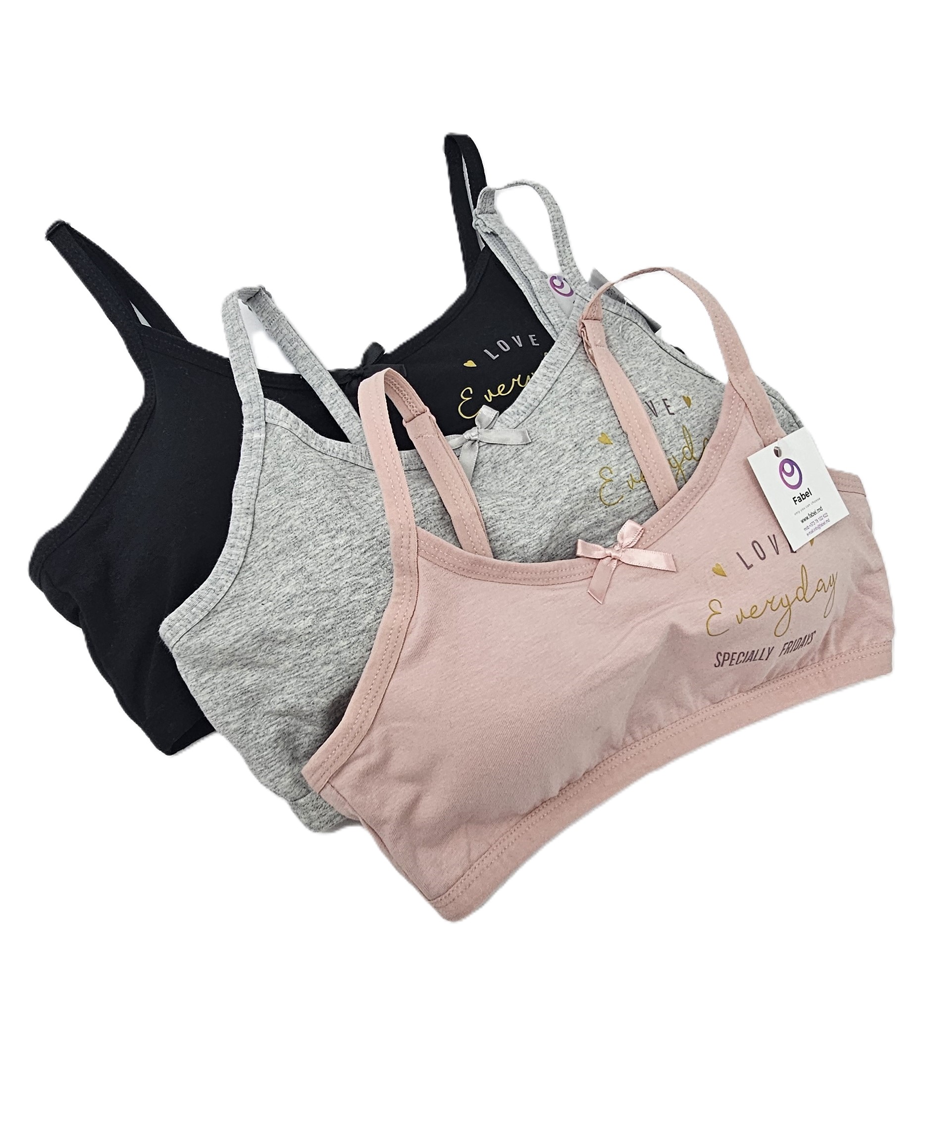 Top din bumbac cu print - imagine 2