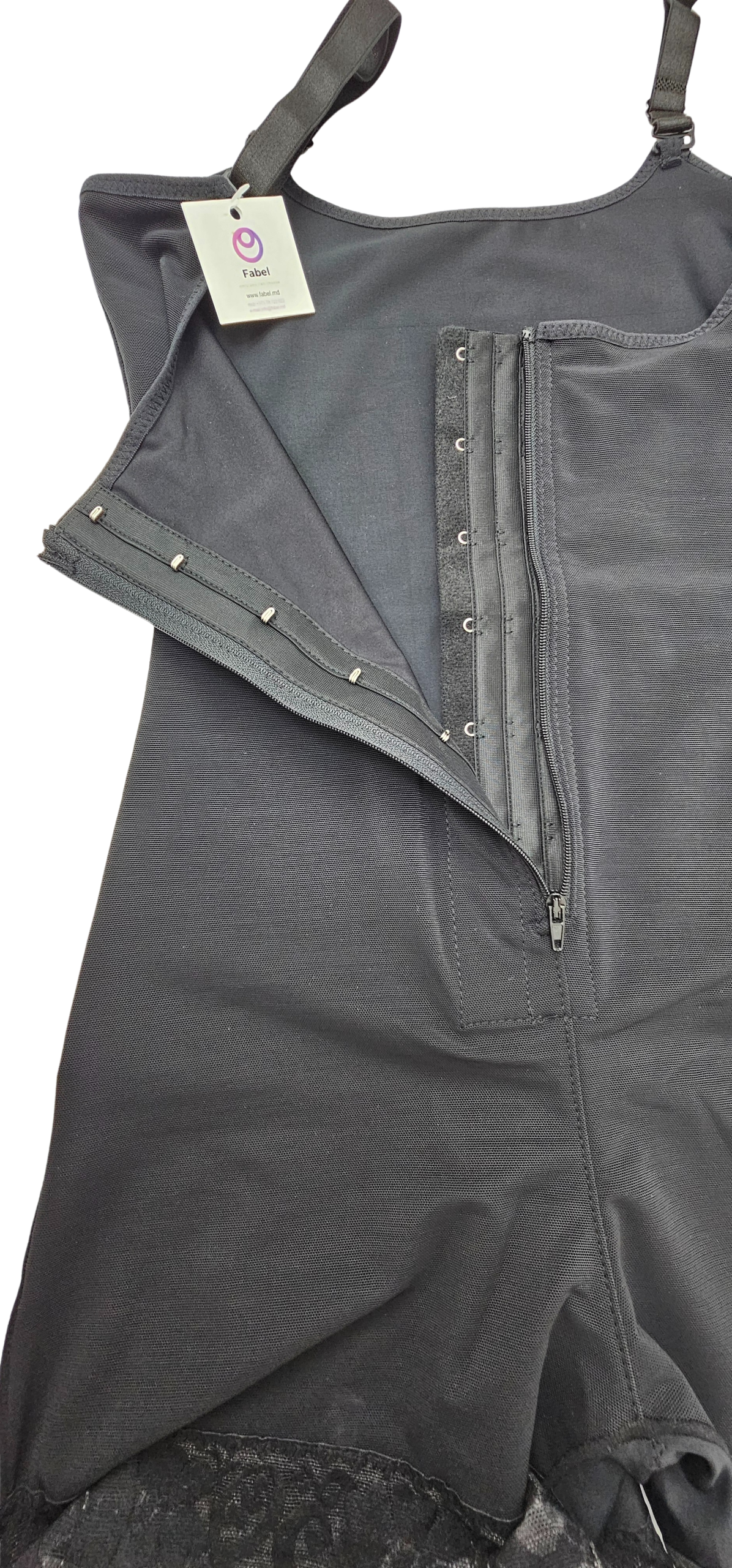 Body modelator cu bretele și fermoar - imagine 4