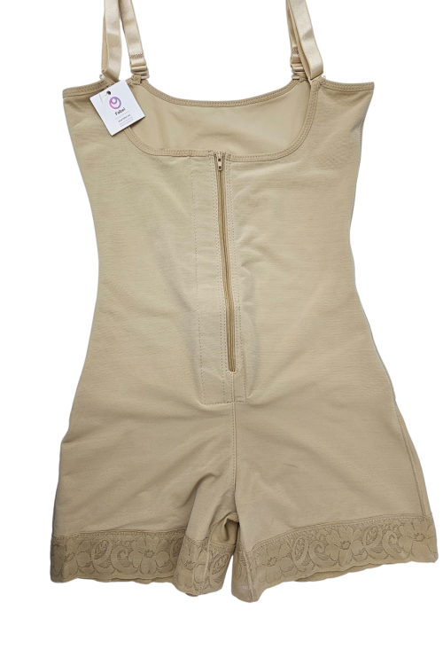 Body modelator cu bretele și fermoar