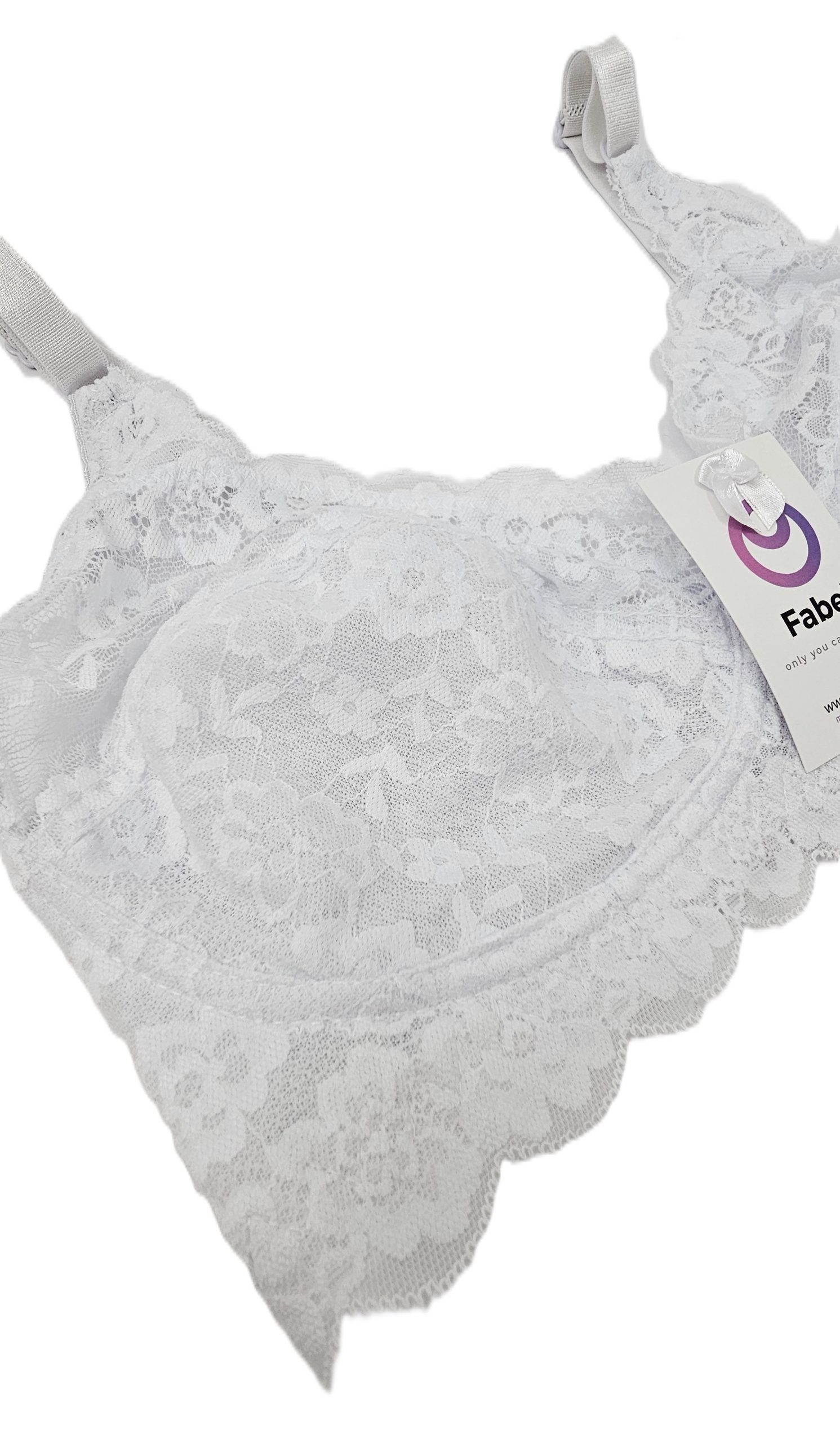 Sutien de dantelă, clasic semitransparent fără sârmă - imagine 4