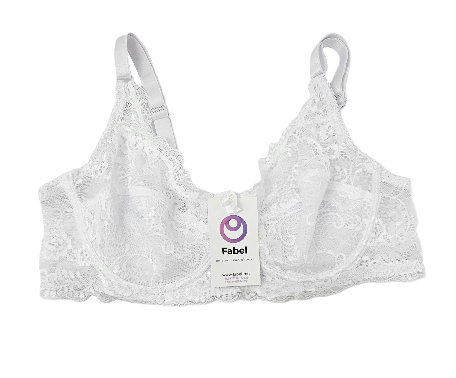 Sutien clasic de dantelă cu sârmă. — изображение 2