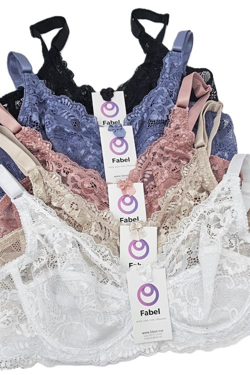 Sutien clasic de dantelă cu sârmă.