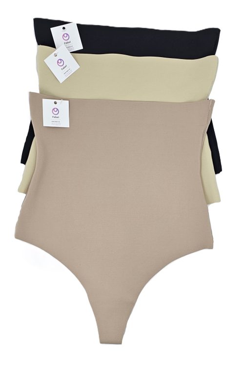 Tanga modelatoare, cu talie înaltă, fără fir.