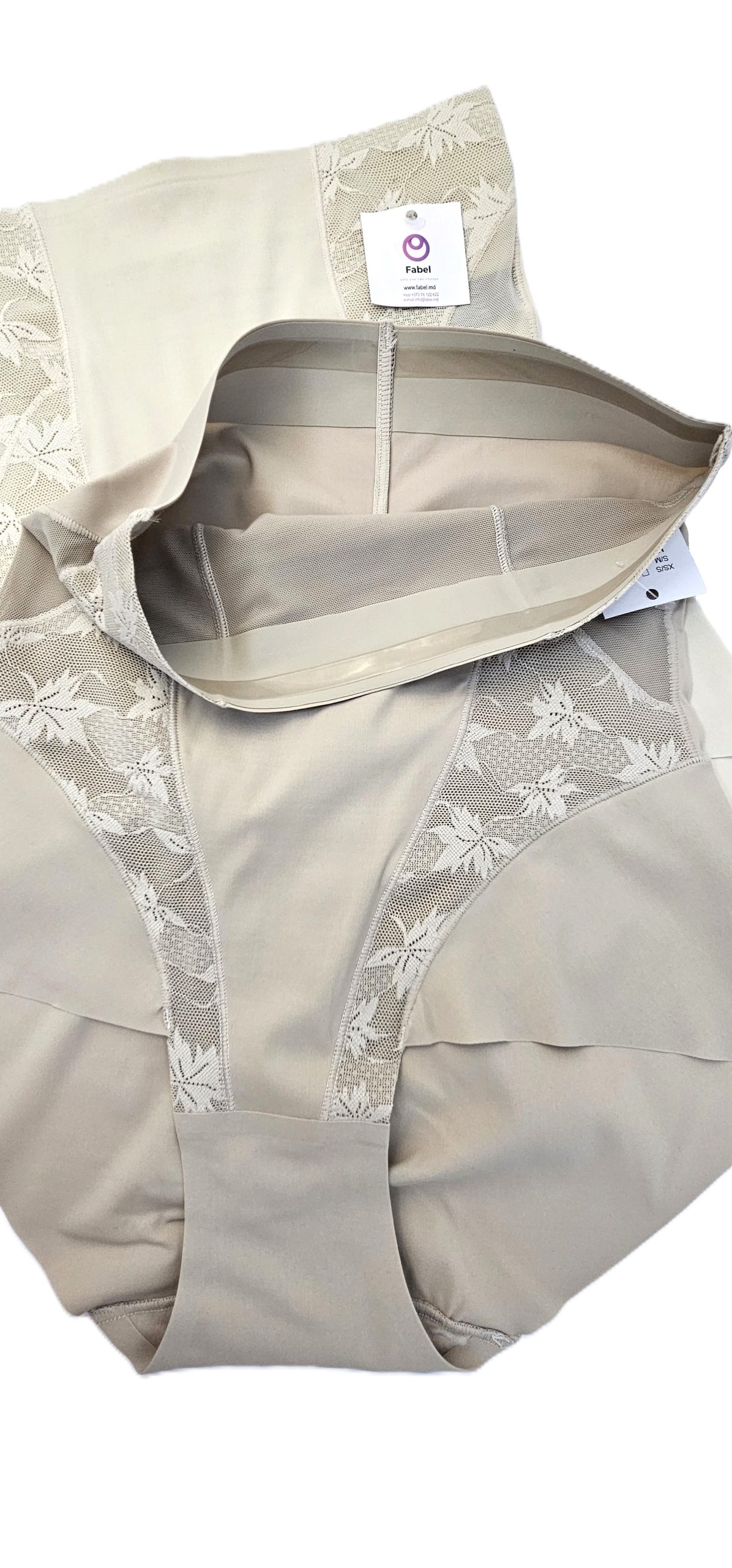 Chiloți modelatori, cu talie înaltă, cu bandă siliconată. - imagine 11