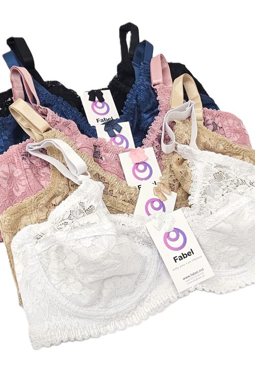 Sutien de dantelă semitransparent, cu sârmă .