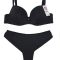 Sutien cu burete și sârmă+slip brazilian   50016