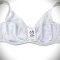 Sutien clasic din bumbac și dantelă, cu sârmă.