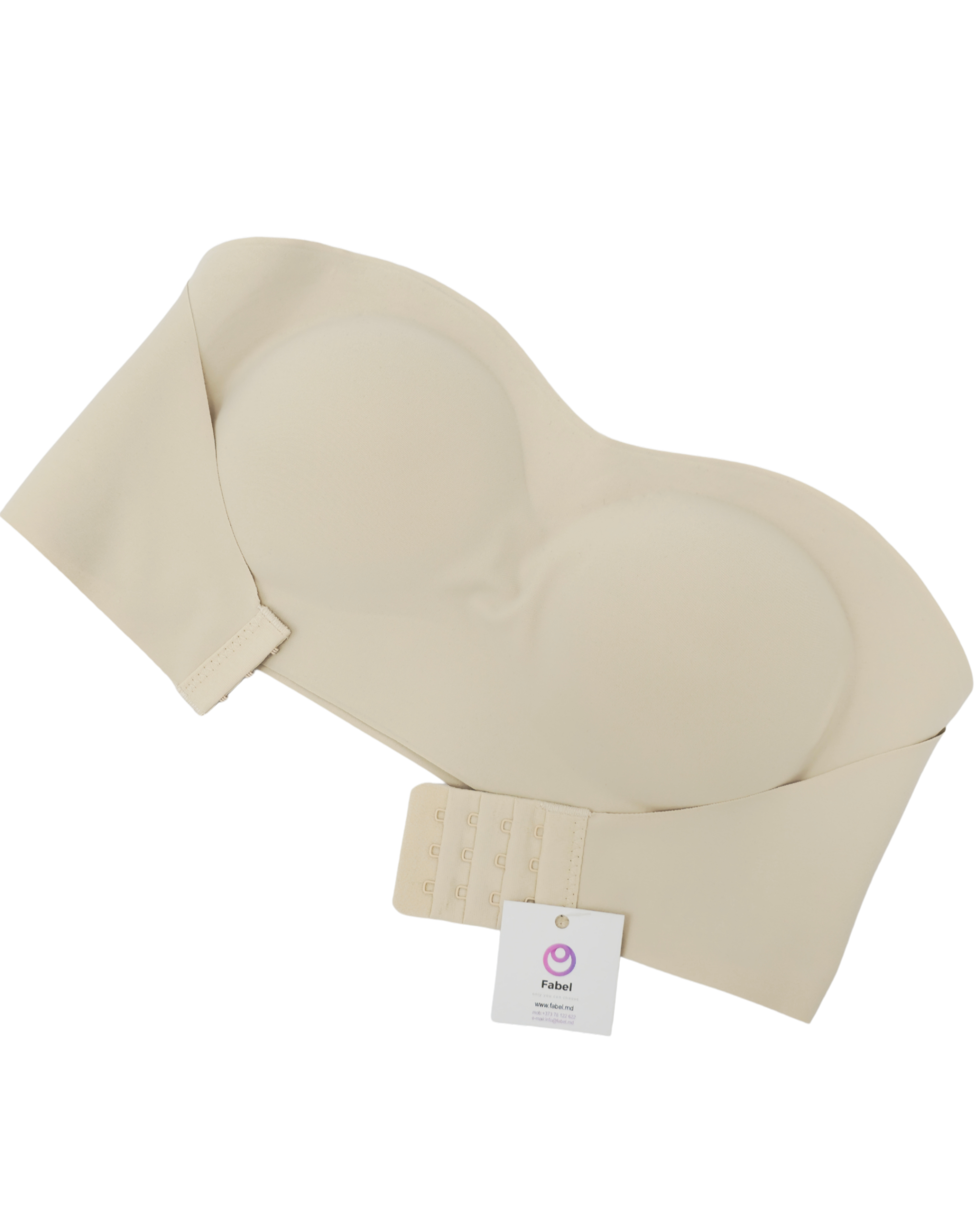 Top/Bustieră fără bretele cu banda de silicon. - imagine 5