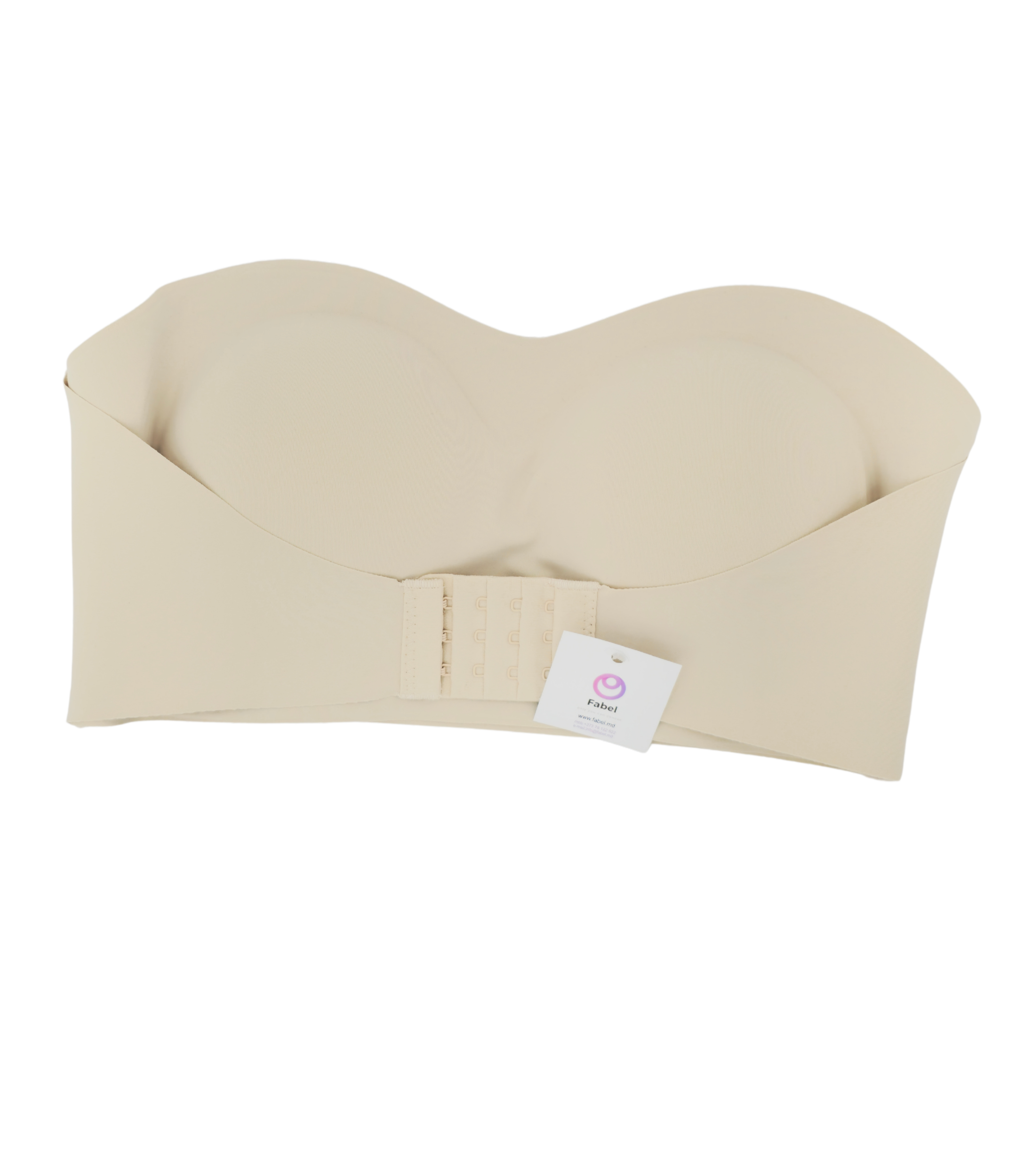 Top/Bustieră fără bretele cu banda de silicon. - imagine 4