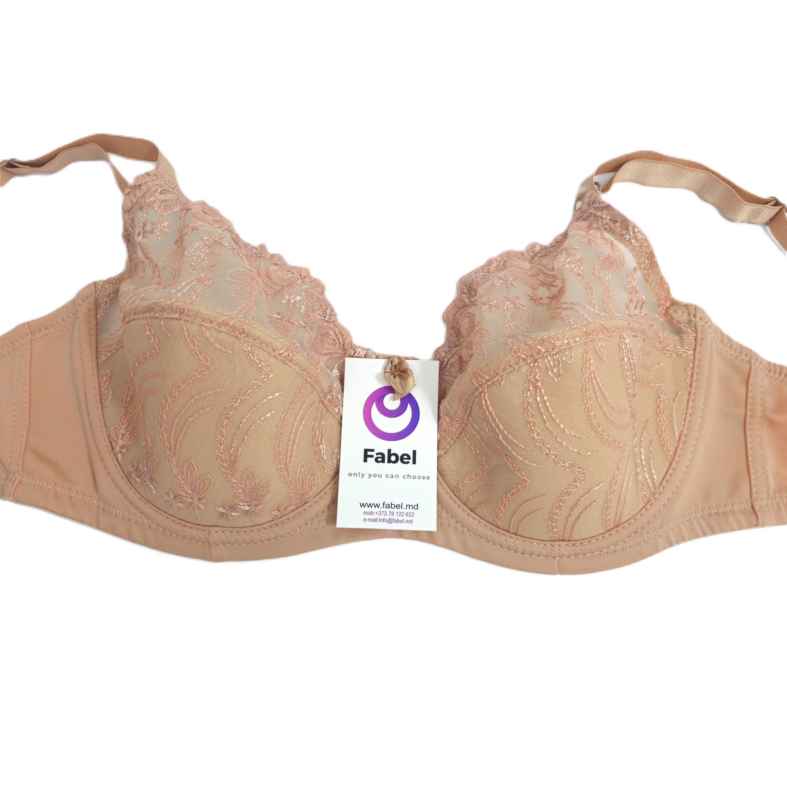 Sutien de dantelă, cu cupa moale, cu sârmă. - imagine 5