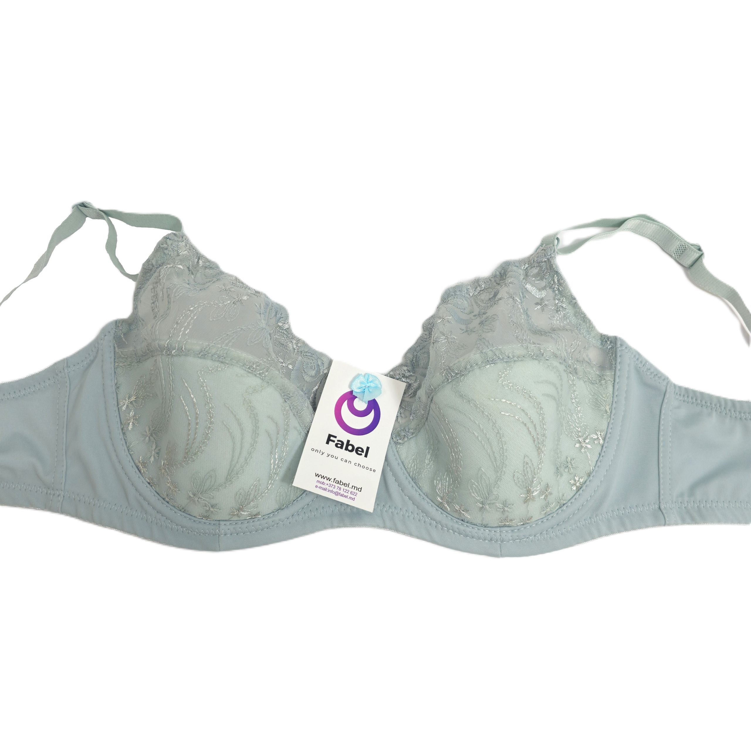 Sutien de dantelă, cu cupa moale, cu sârmă. - imagine 6