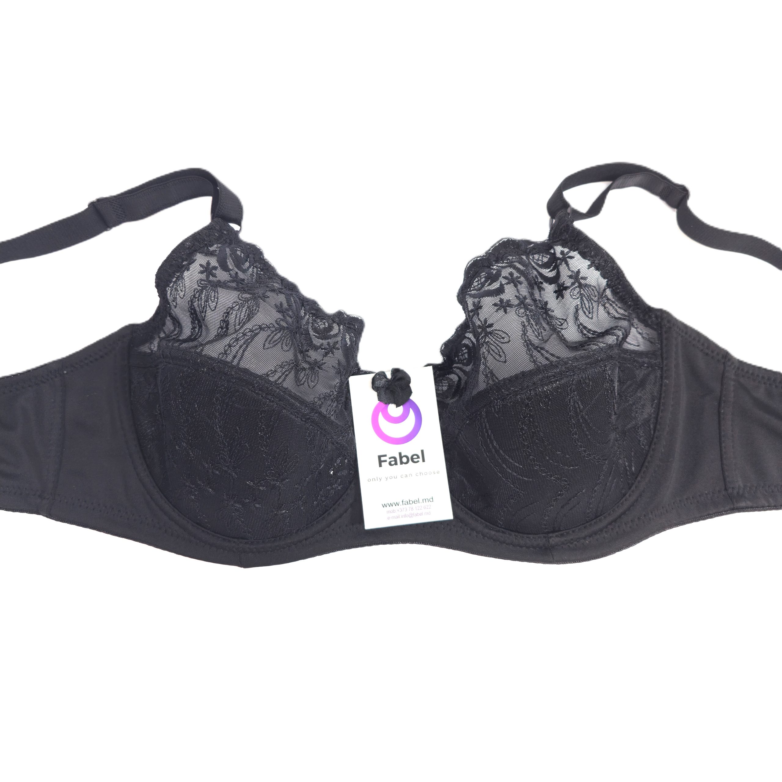 Sutien de dantelă, cu cupa moale, cu sârmă. - imagine 7