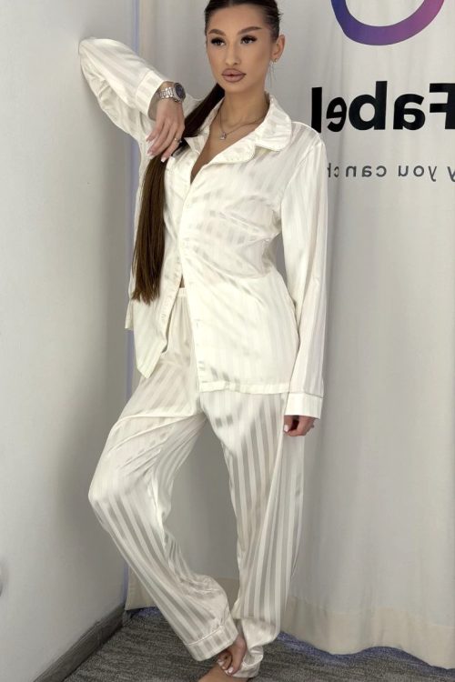 Set pijama, Camasa si pantaloni din satin S181