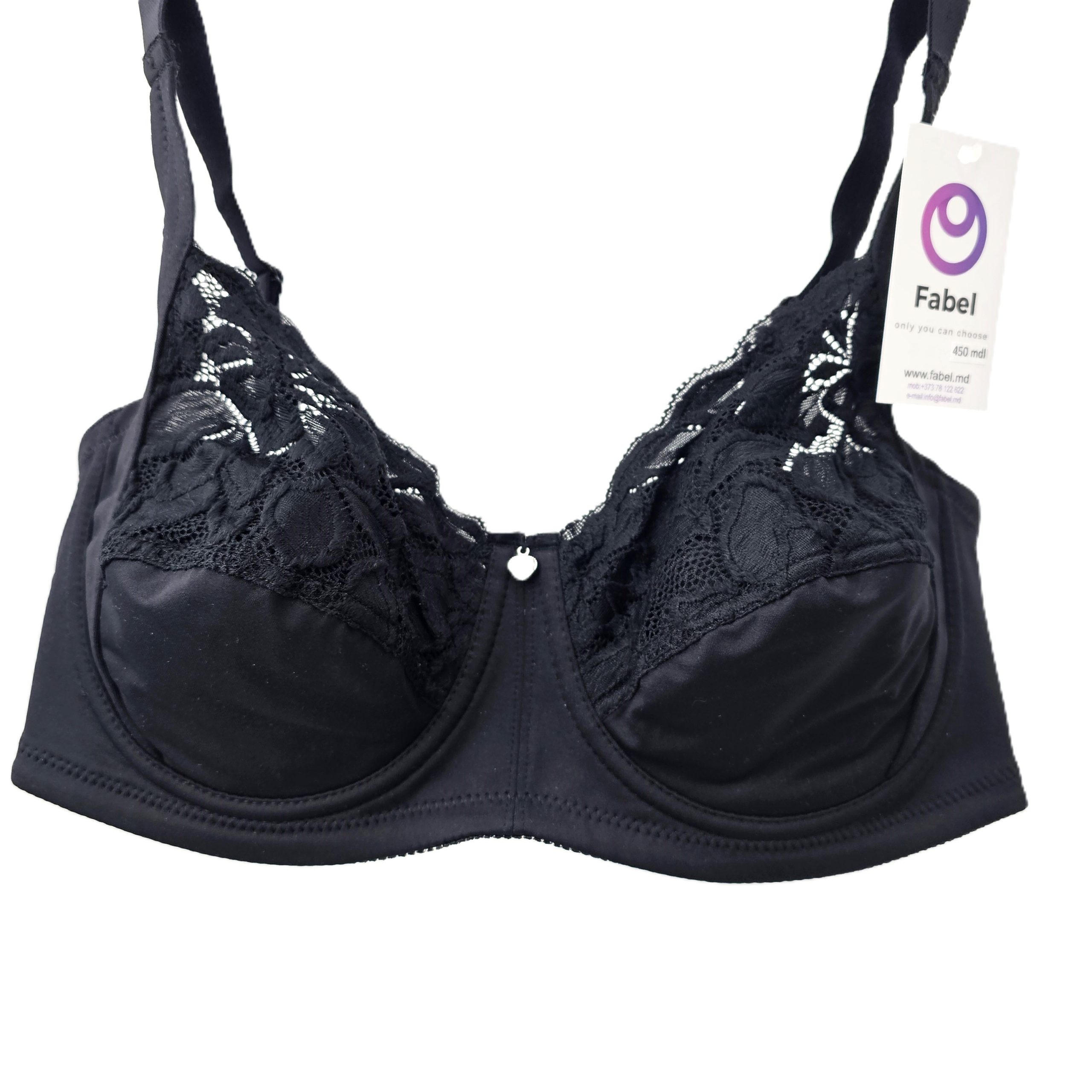 Sutien din microfibră fină, cu dantelă, cu sârmă 691 — изображение 3