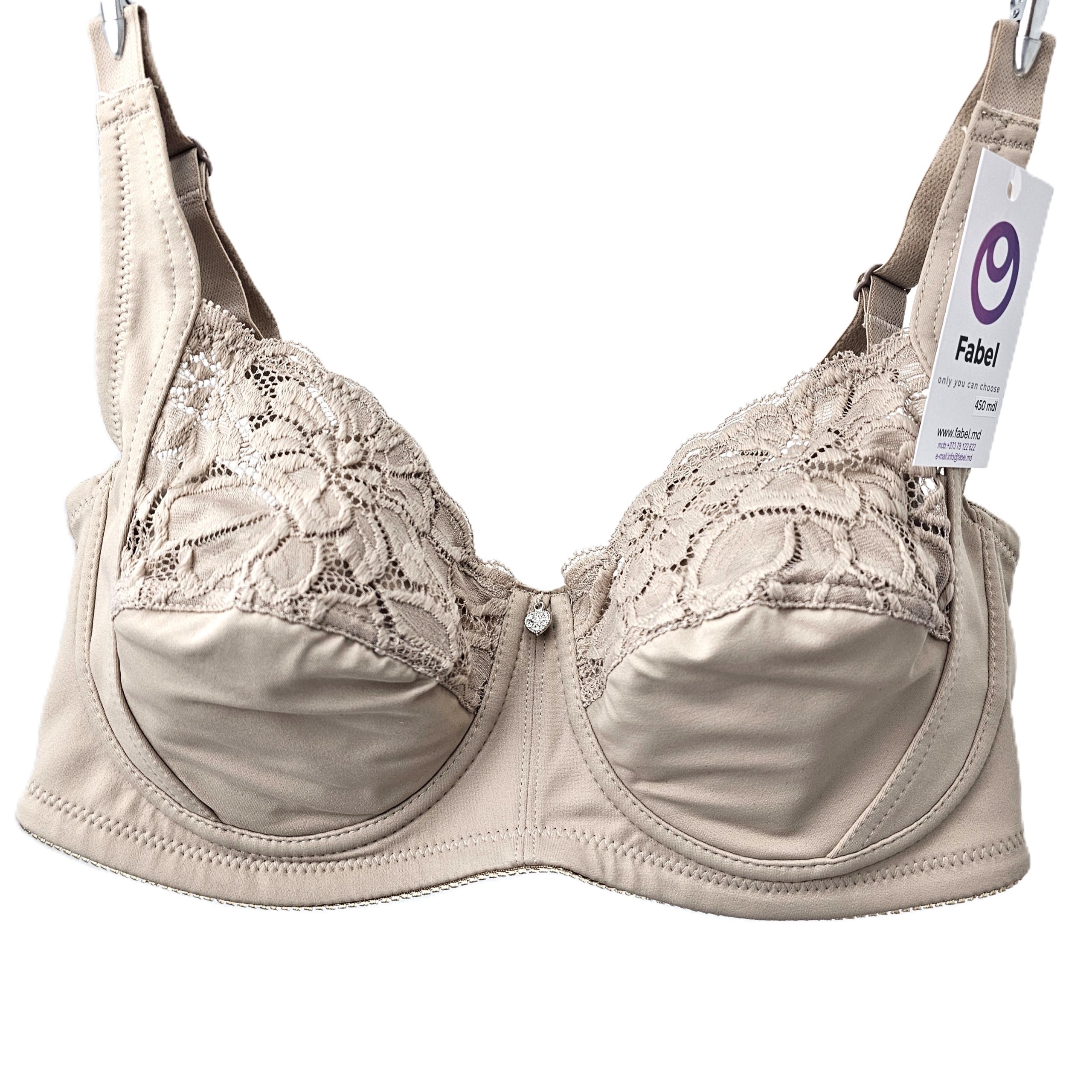 Sutien din microfibră fină, cu dantelă, cu sârmă 691 — изображение 2