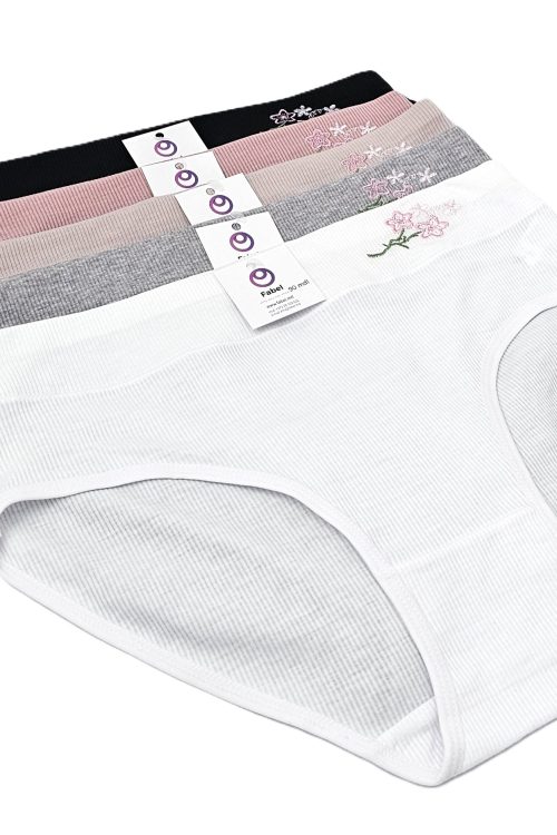 Chiloți clasici din bumbac cu talie înaltă DM9201