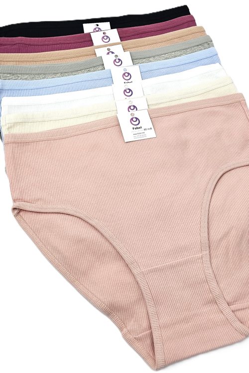 Chiloți clasici din bumbac cu talie înaltă 6319