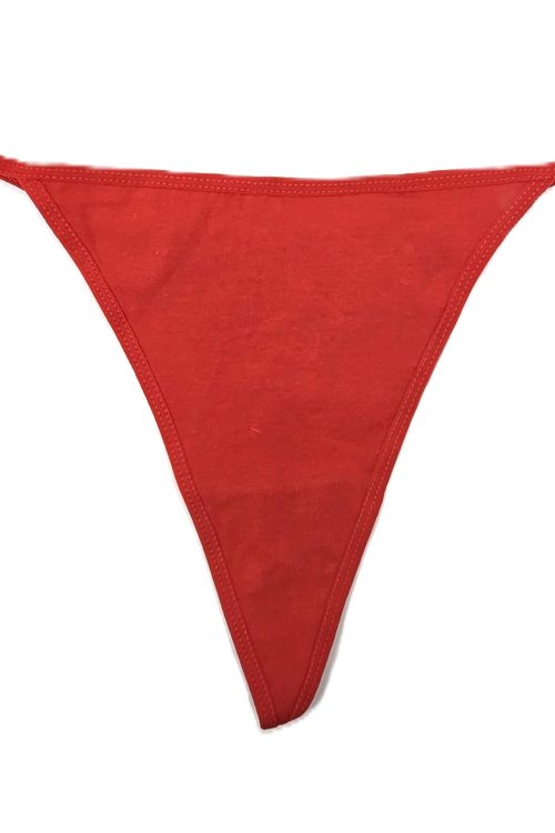 Tanga din bumbac cu broderie la spate. 24170