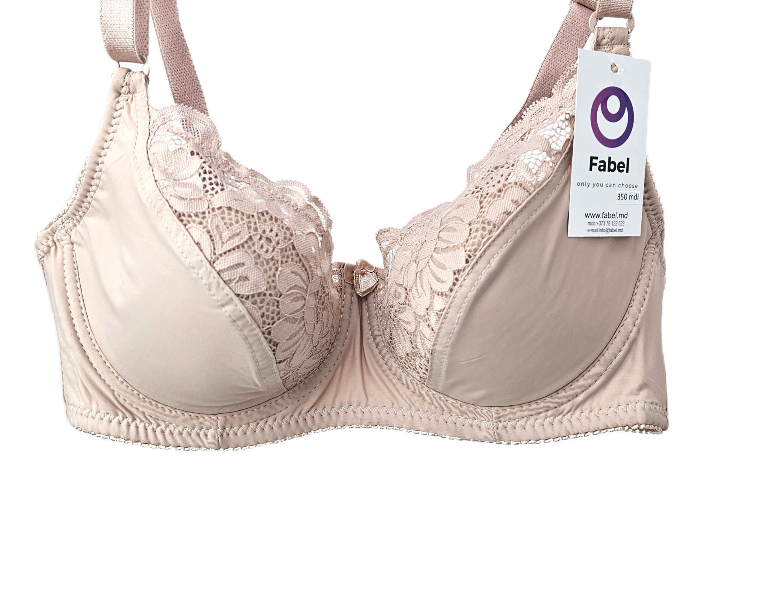 Sutien din microfibră cu dantelă pe jumatate de cupa 62007 — изображение 2