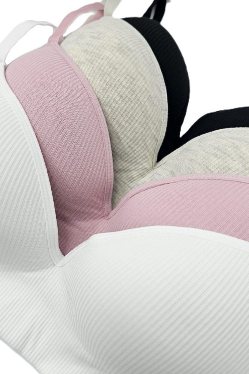 Sutien de bază din bumbac reiat 5869