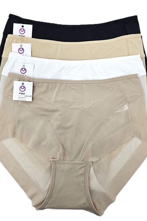 Chiloți cu efect de Tanga fără cusătură din microfibră cu dantelă 8118